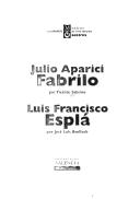 Cover of: Julio Aparici Fabrilo by Vicente Sobrino