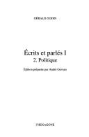 Cover of: Ecrits et parlés