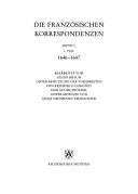 Cover of: Die Französischen Korrespondenzen.