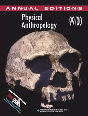 Cover of: Physical Anthropology 99/00 (Annual Editions) by Elvio Angeloni