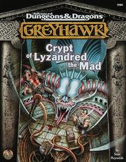 Cover of: Crypt of Lyzandred the Mad (AD&D 2nd Ed Fantasy Roleplaying, Greyhawk Setting)