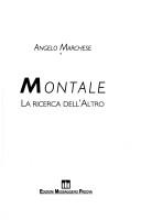 Cover of: Montale by Angelo Marchese
