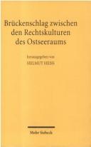 Cover of: Brückenschlag zwischen den Rechtskulturen des Ostseeraums