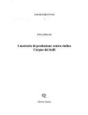 Cover of: mortaria di produzione centro-italica: corpus dei bolli