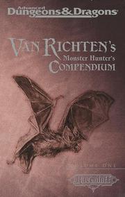 Cover of Van Richten's monster hunter's compendium