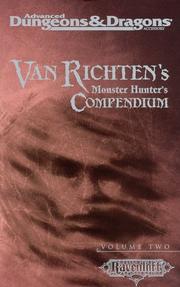 Cover of: Van Richten's Monster Hunter's Compendium, Vol Two (AD&D 2nd Ed Fantasy Roleplaying, Ravenloft)