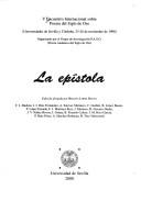 La epístola by Encuentro Internacional sobre Poesía del Siglo de Oro.