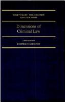 Cover of: Dimensions of criminal law