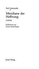 Cover of: Meridiane der Hoffnung: Gedichte