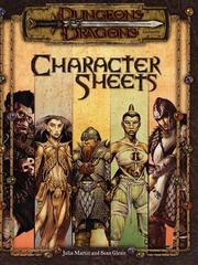 Cover of: Character Sheets