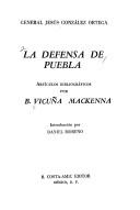 Cover of: General Jesús González Ortega by Benjamín Vicuña Mackenna