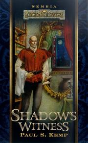 Cover of: Shadow's Witness by Paul S. Kemp