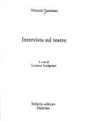 Cover of: Intervista sul teatro