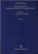 Cover of: Stendhal: concordances des romans courts et nouvelles