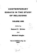 Cover of: Contemporary essays in the study of religions