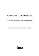 Cover of: Giancarlo Giannini: il fascino sottile dell'interprete