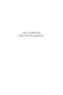 Cover of: Les échelles de l'intelligence by Sallūm Sarkīs