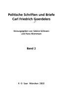 Cover of: Politische Schriften und Briefe Carl Friedrich Goerdelers