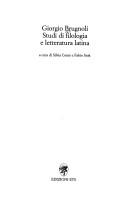 Cover of: Studi di filologia e letteratura latina