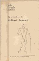 Cover of: Approaches to medieval romance | 