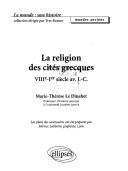 Cover of: La religion des cités grecques: VIIIe-Ier siècle av. J.-C.