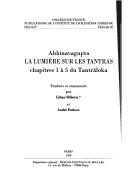 Cover of: La lumière sur les tantras: chapitres 1 à 5 du Tantrāloka