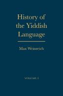 Cover of: History of the Yiddish language