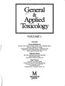 Cover of: General and Applied Toxicology by Bryan Ballantyne, Timothy C. Marrs, Turner, Paul