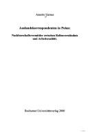 Cover of: Auslandskorrespondenten in Polen: Nachbarschaftsvermittler zwischen Rollenverständnis und Arbeitsrealität