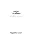 Cover of: Ecrits drolatiques