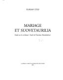 Cover of: Mariage et suovetaurilia: étude sur le soi-disant "Autel de Domitius Ahenobarbus"