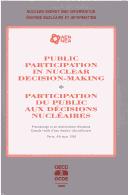 Public participation in nuclear decision-making by OECD Nuclear Energy Agency
