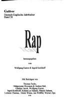 Cover of: Rap by Wolfgang Karrer