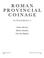 Cover of: Roman provincial coinage.