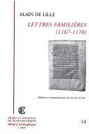 Cover of: Lettres familières, 1167-1170 by Alain De Lille