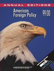 Cover of: American Foreign Policy 99/00 (Annual Editions) by Glenn P. Hastedt