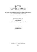 Cover of: Inter Confessiones: beiträge zur Förderung des interkonfessionellen und interreligiösen Gesprächs