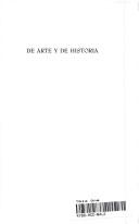 Cover of: De arte y de historia