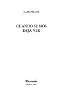 Cover of: Cuando se nos deja ver