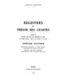 Cover of: Registres du tresor des chartes by Archives nationales (France)