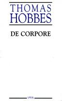 De corpore by Thomas Hobbes