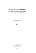 Cover of: Bauen, Stiften, Weihen by Silke Grallert