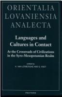 Cover of: Languages and cultures in contact by Rencontre assyriologique internationale (42nd 1995 Louvain, Belgium)