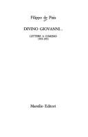 Cover of: Divino Giovanni--lettere a Comisso, 1919-1951