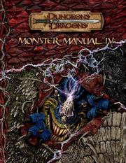 Cover of: Monster Manual IV | Gwendolyn F.M. Kestrel