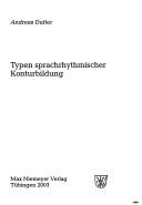 Cover of: Typen sprachrhythmischer Konturbildung