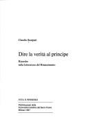 Cover of: Dire la verità al principe by Claudio Scarpati