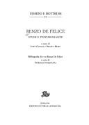Renzo De Felice by Luigi Goglia, Renato Moro, Fiorenza Fiorentino
