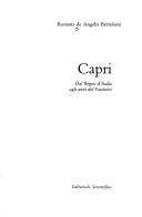 Cover of: Capri by Romana De Angelis Bertolotti