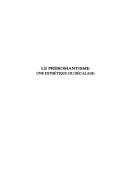 Cover of: Le preromantisme: une esthetique du decalage